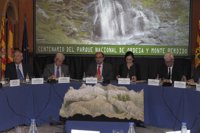 El presidente de Aragón espera que el sector privado participe en el centenario de Ordesa