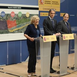 Carmena, De la Serna y Béjar en presentación de Madrid Nuevo Norte