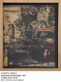 Collage 'Asesinato de Kennedy' de Alberto Greco