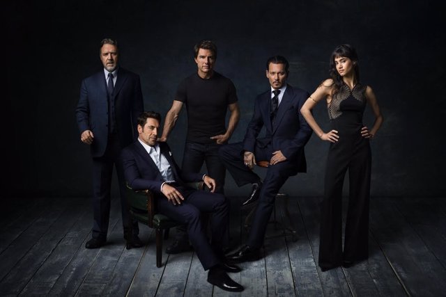 Dark Universe: Russel Crowe,Javier Bardem,Tom Cruise,Johny Deep y Sofia Boutella