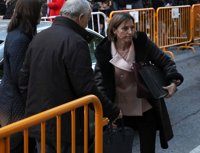 Forcadell y los cinco exmiembros de la Mesa del Parlament llegan al Supremo para declarar por rebelión
