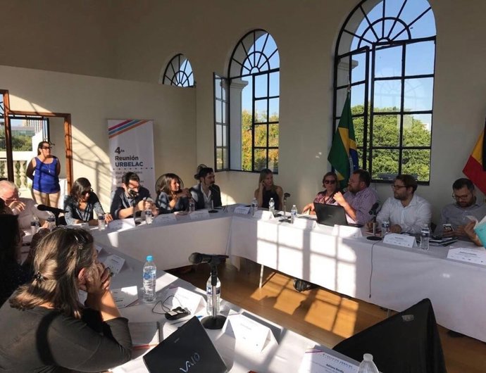 El concejal en la reunión de la red Internacional URBELAC 