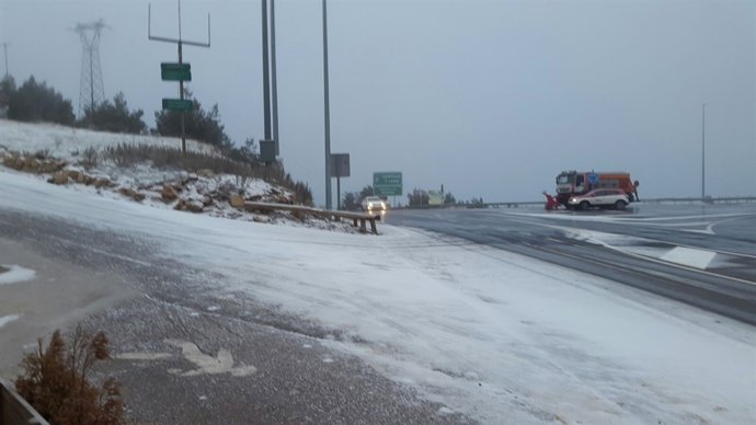 Primera capa de nieve en Navacerrada