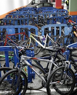 Bicicletas depositadas en Policía Municipal.