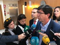 Juan Marín no descarta la moción de censura en Nerja y remarca que el afán de Cs es ser "útil" a los vecinos