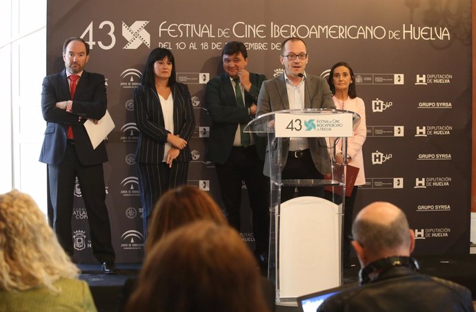 Presentación de la 43 edición del Festival de Cine Iberoamericano de Huelva. 