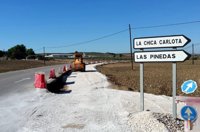 Junta finalizará en un mes las obras de mejora de dos intersecciones de la A-445, entre Posadas y La Carlota (Córdoba)