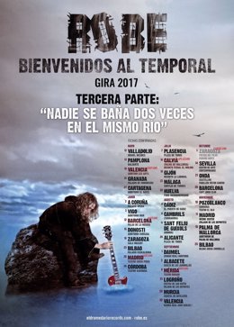 Cartel de la gira de Robe