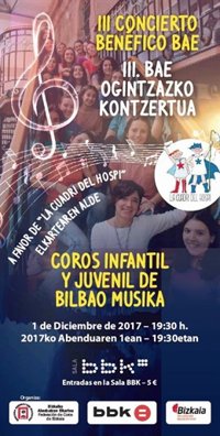 La Federación de Coros de Bizkaia organiza el 1 de diciembre un concierto benéfico a favor de "La Cuadri del Hospi"