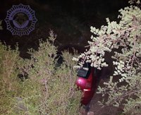 Rescatada una mujer tras caer su vehículo a un barranco por un camino cerca de la CV-10 en Borriol (Castellón)