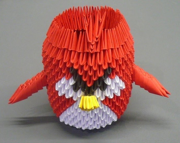 Angry Bird de origami
