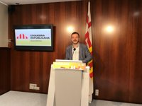 Bosch (ERC) vería una "contradicción" que BComú no rompiera con el PSC después del 155