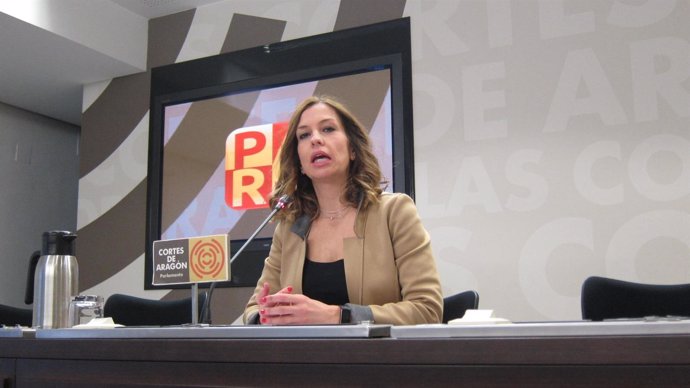 La portavoz adjunta del PAR en las Cortes de Aragón, María Herrero             