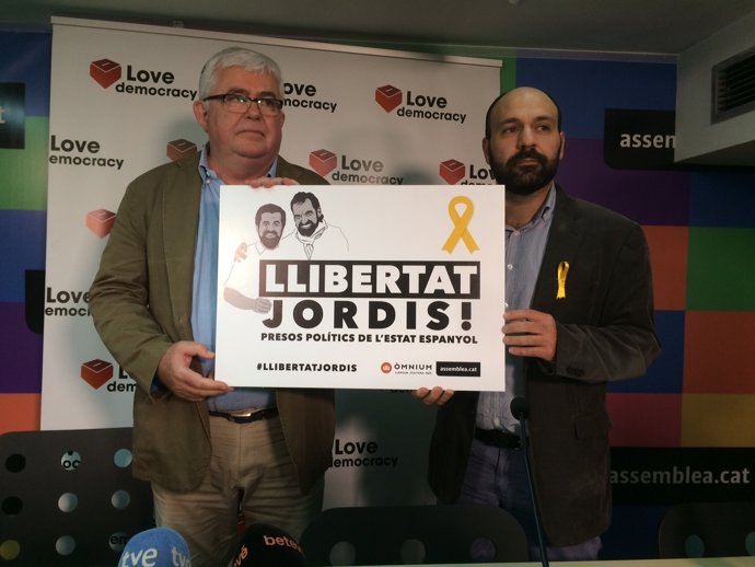 Agustí Alcoberro (ANC) Marcel Mauri (Òmnium)