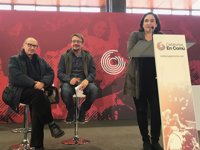 Domènech (CatComú) quiere ganar para decirle a Rajoy que "no es el presidente Catalunya"