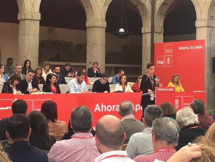 María Chivite en el Comité Federal del PSOE