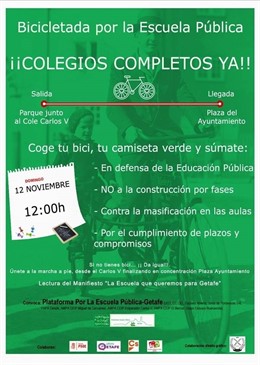 Cartel de la protesta