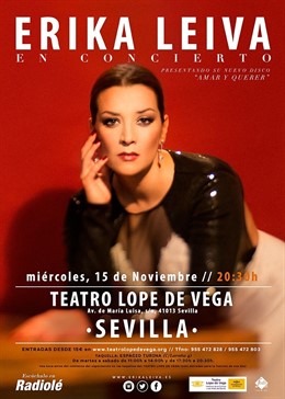 Cartel del concierto de Erika Leiva
