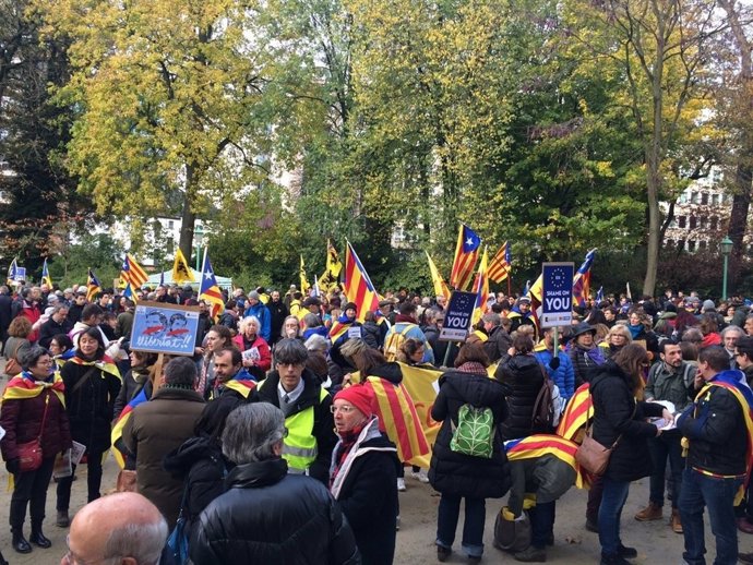 Manifestació a Brussel·les.