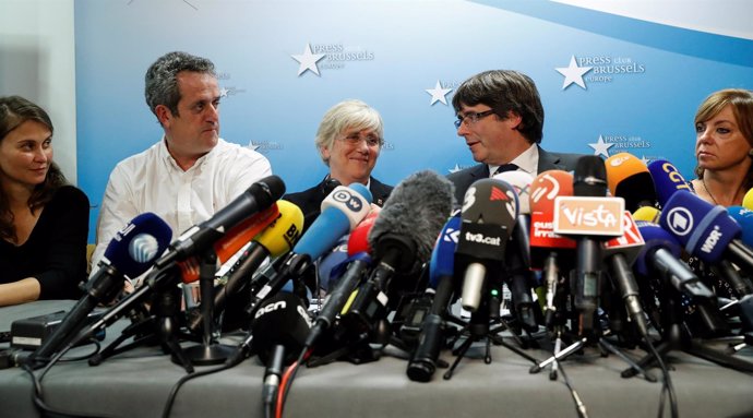 Miembros del Govern cesado en Bruselas