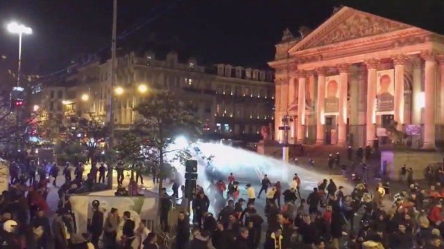 Disturbios en Bruselas tras un partido de la selección de Marruecos