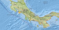 Un terremoto de magnitud 6,3 sacude la costa oeste de Costa Rica