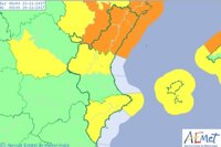 La Comunitat Valenciana está en aviso por vientos de hasta 100 km/h y temperaturas a la baja