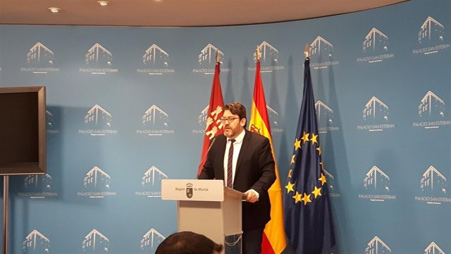 Miguel Sánchez de Cs en rueda de prensa en San Esteban