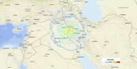 Terremoto en Irán en la frontera con Irak, en mapas y gráficos