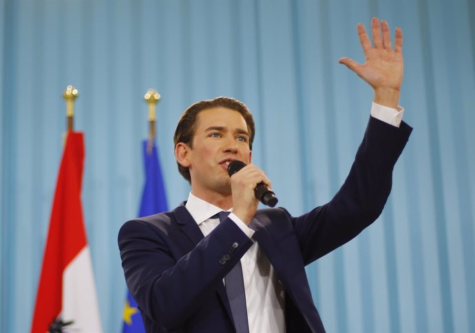 El líder del Partido Popular de Austria (ÖVP), Sebastian Kurz