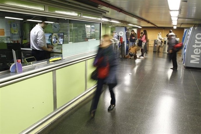 Imagen sobre estación de Metro