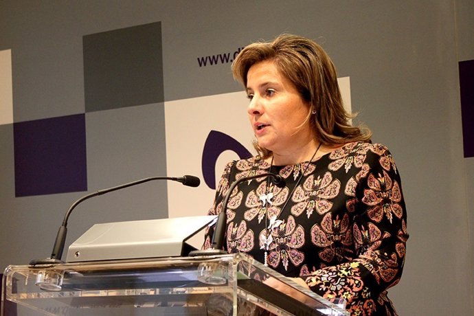 La vicepresidenta de la Diputación.