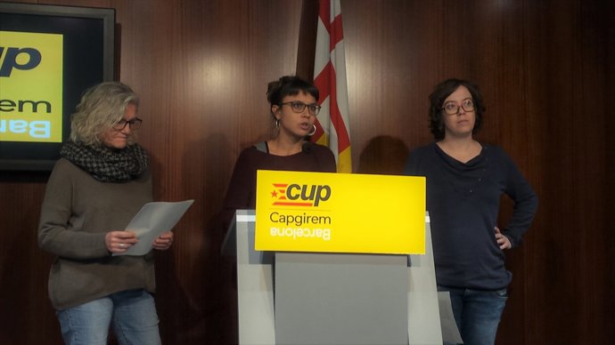 María José Lecha, Maria Rovira i Eulàlia Reguant (CUP)