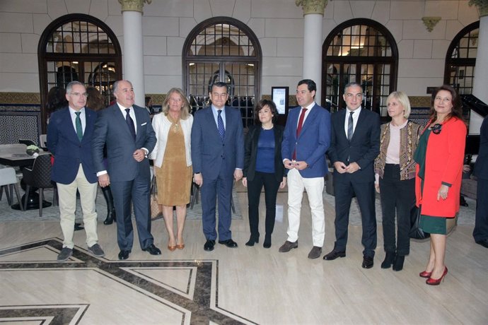 Saézn de Santamaria en un acto en Málaga 