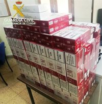 La Guardia Civil interviene 1.800 cajetillas de tabaco de contrabando de Andorra