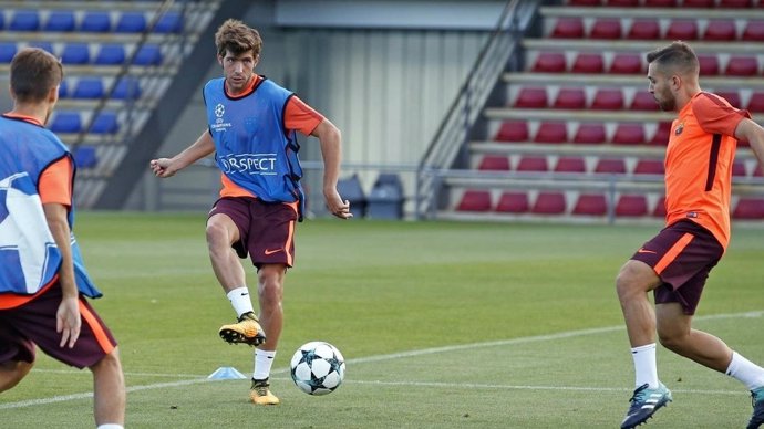 Sergi Roberto entrenamiento Barcelona