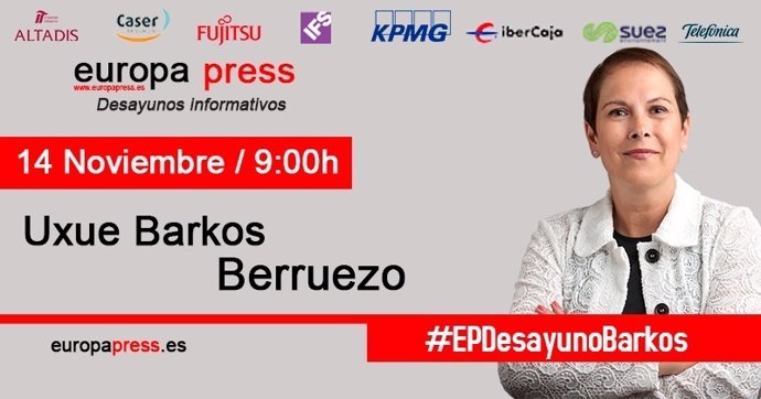 Uxue Barkos participa en un Desayuno Informativo de Europa Press