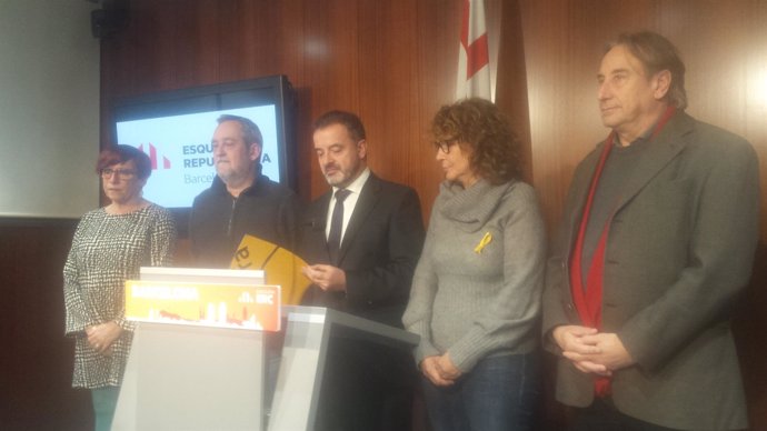 Los concejales de ERC de Barcelona