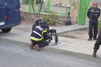 La Policía inicia con perros y drones la investigación del incendio de Ornua en Ávila
