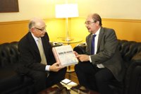 Lambán urge a Montoro a reformar la financiación autonómica y primar los servicios públicos de calidad