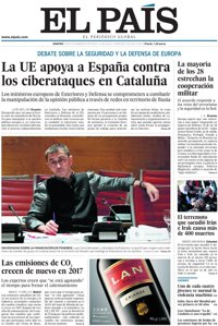 Las portadas de los periódicos de hoy, martes 14 de noviembre de 2017