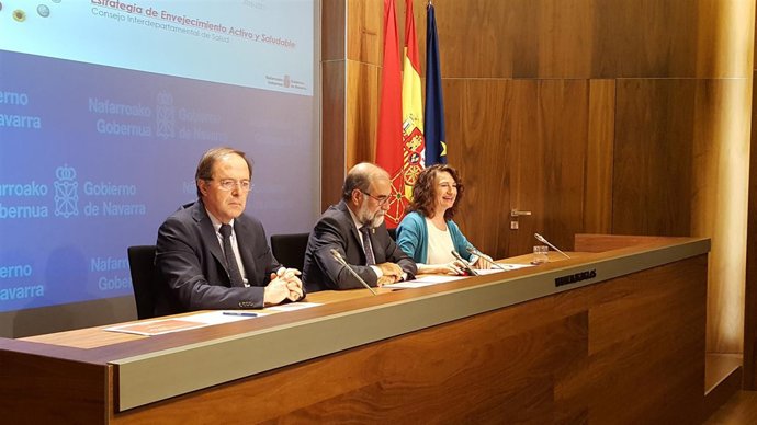 Luis Gabilondo, Fernando Domínguez y María José Pérez.