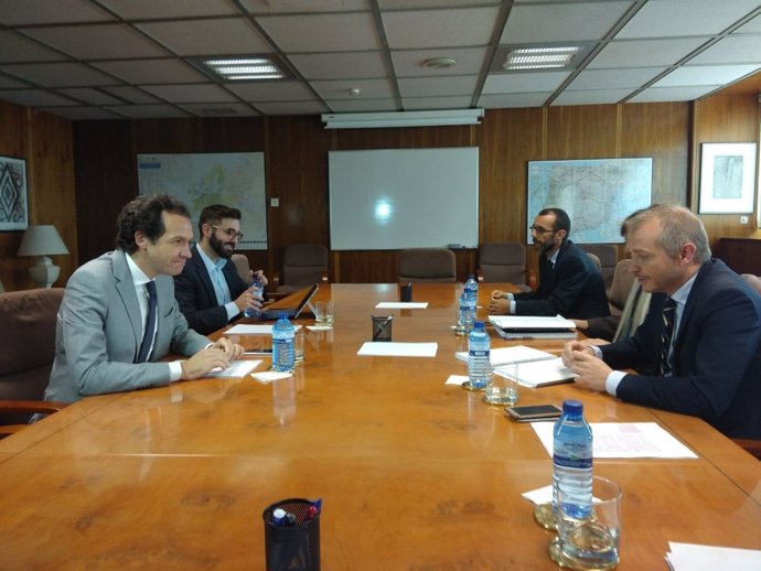 Marc Pons y Joan Groizard en la reunión con el Ministerio sobre Es Murterar
