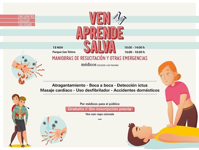 Cartel de la actividad del Colegio de Médicos de Las Palmas