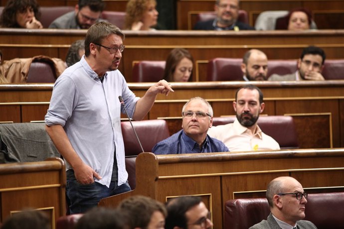 Xavier Domenech en la sessió de control al Govern central al Congrés