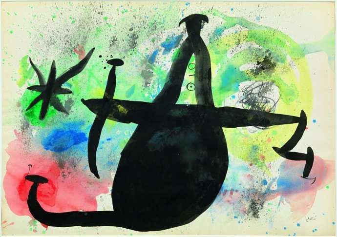 Femme dans la nuit (1970) Joan Miró MACBA