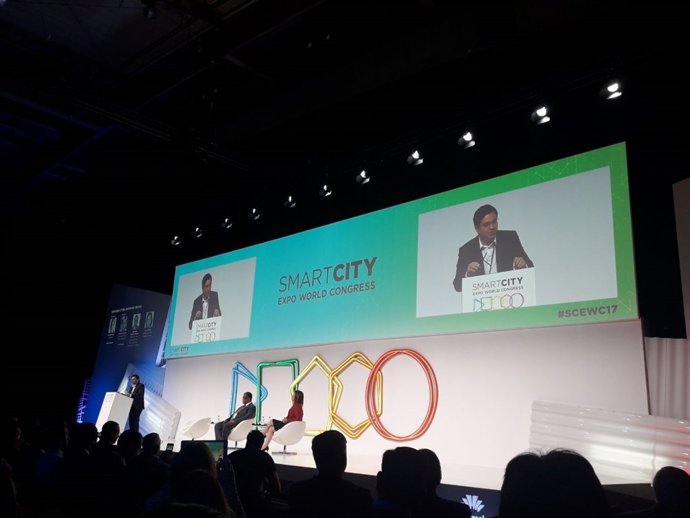 Gerado Pisarello en la Smart City Expo World Congress