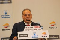Tebas: "Sería un golpe mayor para LaLiga que se fueran Messi o Cristiano"