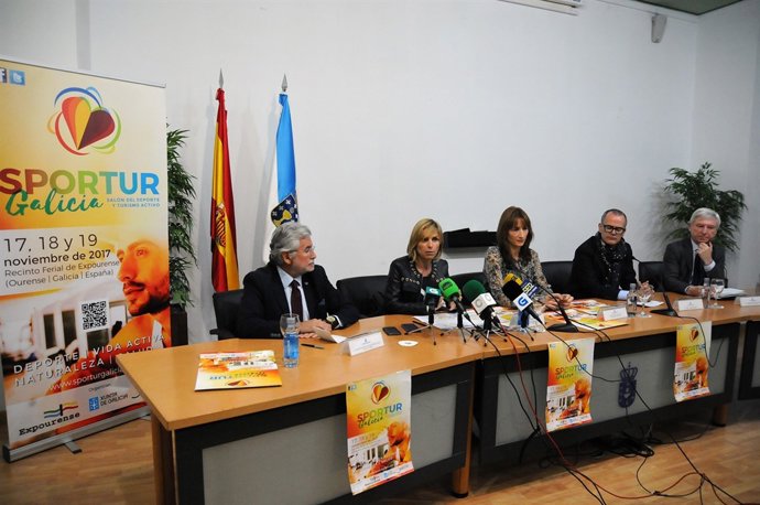 Presentación del I Salón do Deporte e Turismo Activo en Ourense.