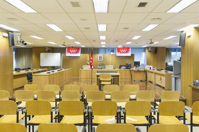 Audiencia Provincial de Madrid, sala de juicios, juicio, sentencia, banquillo
